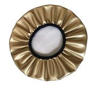 MSNCS Housses de Tabouret à roulettes Imperméable Cuir Housse Tabouret de Travail PU Pivotant Couvre Tabouret Réglable,pour Chaise Esthetique,Coiffure, Bureau,Coussin d'assise Rond Bar(Gold,38cm)