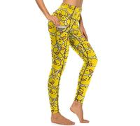 MSOKAZZLES Pantalon de yoga taille haute pour femme avec poches, Motif canard en caoutchouc, Taille M