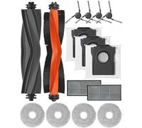MSOKNLLI Kit d'accessoires pour aspirateur robot Dreame X40 Ultra / X40 / X40 Pro / S30 Pro Ultra, brosse principale, filtres HEPA, filtre à charbon actif, brosses latérales, sacs à poussière,