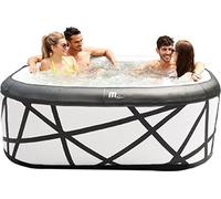 MSpa PureHaven spa gonflable 185x185x68 cm pour 6 personnes autonettoyant incl. cartouches filtrantes et couverture Poids à vide 35 kg