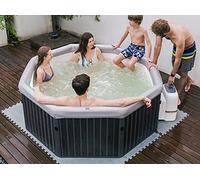 MSPA Whirlpool Frame Tuscany 2024 + contrôle par application XXL Piscine 6 personnes Outdoor UV-C Nettoyage ozone Fonction auto-nettoyage F-TU063W