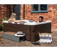 MSpa Whirlpool XXL NEU 2025 Frame TRIBECA + MSPA App - UVC - Holz-Optik - Kombi Outdoor Pool - OZON - KEIN Starkstrom notwendig - winterfest - 6Pers.