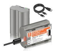 Mspalocell 2 pièces NP-W235 USB-C Batterie Rechargeable 2550mAh pourFujifilm X-T5 X-T4 X-S20 GFX 100 II GFX 100S GFX 50S II X-H2S X-H2 VG-XT4 Fuji GFX100s Appareil Photo Type-C Akku