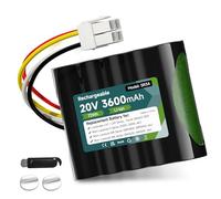 Mspalocell 20V 3500MAH Batterie pour Worx Landroid S Basic, S450i, S500, WA3230, WR101SI, WR102SI, WR105SI WR105si.1, WR106SI, WR115mi, Landxcape LX7 / LX9 Series, 50032492, Ferrex 800m2 2021