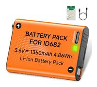 Mspalocell Batterie Remplacement 3,6 V 1350 mAh pour Petzl Core E99ACA, Batterie USB-C pour Les Core Séries ID682, Tikkina/Tikkid/Tikka/Zipka/Actik/Tactikka/Iko, 1 Pièce