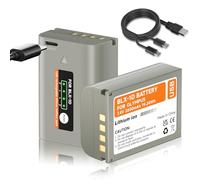 Mspalocell BLX-1 Batterie USB-C 2600mAh Batterie Remplacement pour Olympus Om-1 / BLX-1, USB-C 5V2A Charge Rapide et Charge de Voiture (2,5 Heures), Pack de 2 Batteries pour système Om BLX-1 / Om-1