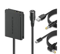 Mspalocell NB-13L Dummy Battery Kit, Adaptateur d'alimentation AC avec connecteur de batterie Compatible avec Canon SX740, G1 X Mark III, G5 SX720