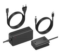 Mspalocell NP-FW50 Kit de batterie factice, adaptateur d'alimentation AC avec connecteur de batterie pour appareils photo Sony Alpha A6000 A5100 A6100 A6300 A6500 A7 A7II A7S A7SII RX10 II IV