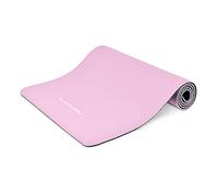 MSPORTS Tapis de gymnastique de qualité supérieure avec poster d'exercice 183 x 61 x 0,8 cm - Doux pour la peau - Sans phtalates - Rose pastel - 183 x 61 x 0,8 cm