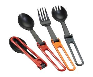 MSR - Folding Utensils 4-Pack - Set de couverts - 20 x 4 x 1 cm - red / gray / blue / green