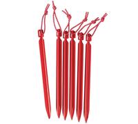 MSR Mini-groundhog Stake Kit (6 Stakes) - Mixte - Rouge - taille Unique- modèle 2023