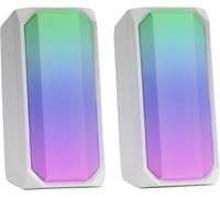 Msrgb Altavoces 2.0 Bluetooth Rgb Blancos[Video521]