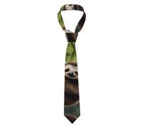 MSRHIUEF Cravate pour homme Motif paresseux mignon à suspendre les branches pour affaires, vie quotidienne, travail, anniversaire, mariage, fête, banquet - Doux, confortable, durable, facile