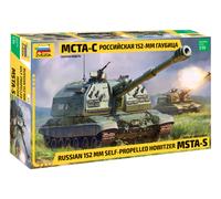 MSTA-S RUSSIAN 152mm Self-Propelled Howitzer - ZVEZDA 1/35 PLASTIC KIT