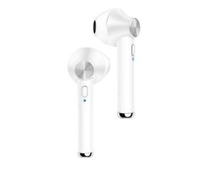 Mstar Kit Pieton Stéréo sans Fil avec BOITIER DE Recharge Blanc