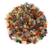 MsTeco 200g Cailloux Aquarium 4-6mm Galets Decoratif Jardin Irrégulière Gemmes Perles Coloré Bille en Verre Roche de Rivière Gravier pour Aquarium Plantes Vase Remplissage