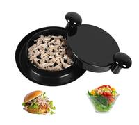 MsTeco Hachoir à Poulet 18 x 8.5 cm Shred Machine Meat Grinder avec Poignées et Base Antidérapante Hachoir Manuel Hachoir à Viande Manuel pour Poulet Porc Boeuf Salade(Noir)