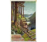 MSTECO Wall Art Impression sur Toile Photos d'œuvres d'art la Reproduction Affiche les Vosges par Famous Artist Pour La Décoration Intérieure 60x90cm