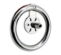 MSTMAZZ Cage de Chasteté Plate de 24 mm, Ensemble de Ceinture de Chasteté avec Dilatateur Urétral en Métal, Petite Cage de Chasteté pour Hommes, Jouet Sexuel de Bondage BDSM pour Couples Extrêmes