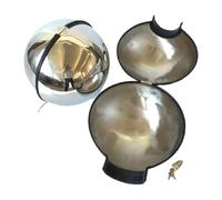 MSTMAZZ Capot de Casque Rond en Acier Inoxydable, Esclave Verrouillable, Collier de Cou en MéTal, Colliers Sexuels, Jeu de RôLe, Collier de Retenue, Contraintes BDSM, Jouets Sexuels, Argent