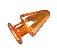 MSTMAZZ Énorme Gode en Verre Plug Anal XXL Extra Large Plug Anal en Verre de Cristal Transparent Gode Boules Anales Perle Anale Dilatateur D'anus Lisse SM Jouet Sexuel pour Femmes Hommes, Clair,C