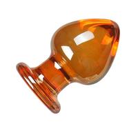 MSTMAZZ Énorme Gode en Verre Plug Anal XXL Extra Large Plug Anal en Verre de Cristal Transparent Gode Boules Anales Perle Anale Dilatateur D'anus Lisse SM Jouet Sexuel pour Femmes Hommes, Clair,A