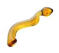 MSTMAZZ Godemiché Double en Verre Long avec Spirale, 4 Tailles, Gode Anal Réaliste, Perles Anales, Pénis, Masturbation, Plug Anal, Jouet Sexuel pour Homme et Femme,D