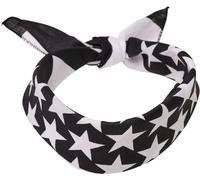 MSTRDS Bandana noir / blanc, Taille One Size