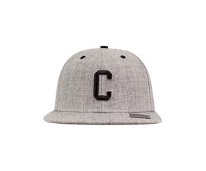 MSTRDS Casquette gris chiné / noir, Taille 59-60