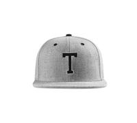 Mstrds Lettre Casquette Snapback Abc Capuchon A-Z 3D-Stick Alphabet Bonnet Gris