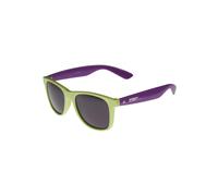 MSTRDS Lunettes de soleil 'GStwo' citron vert / violet, Taille One Size