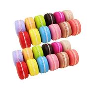 MSUIINT Lot de 12 Macarons artificiels réalistes pour décoration de café et de Boulangerie, 5 cm