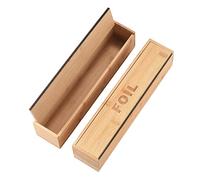 MSUIINT Lot de 2 distributeurs de papier sulfurisé en bambou avec emporte-pièce pour tiroir de cuisine