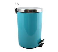 MSV 100214 Poubelle Inox/Polypropylène Bleu 12 L