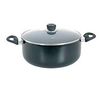 MSV 110318 Cocotte pour Tous Feux Aluminium/Céramique/Silicone Noir/Gris 26 x 20 x 10 cm Diamètre 20 cm