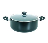 MSV 110320 Cocotte pour Tous Feux Ø 28cm de Aluminium/ceramique en Noir/Gris, Silicone, 28 cm