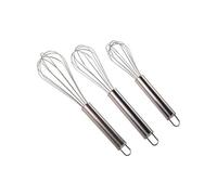 MSV 110329 Lot de 3 Fouets Acier Inoxydable 20 x 0,1 x 0,1 cm