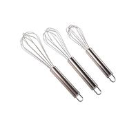 MSV 110329 Lot de 3 Fouets Acier Inoxydable 20 x 0,1 x 0,1 cm