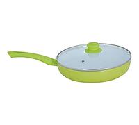 MSV 110392 Sauteuse pour Tous Feux Aluminium/Céramique/Silicone Vert 44 x 24 x 8 cm Diamètre 24 cm