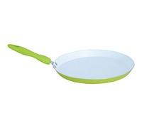 MSV 110401 Poêle à Crêpes pour Tous Feux Aluminium/Céramique/Silicone Vert 48 x 28 x 8 cm Diamètre 28 cm