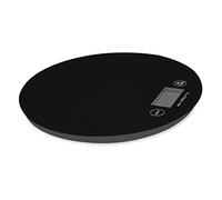 MSV 110549 Balance de Cuisine Électronique Verre Noir Diamètre 20 cm