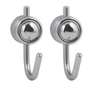 MSV 140043 Crochet ABC/ABS/Chrome Argent 6 x 2,5 x 2,5 cm 2 Pièces
