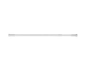 MSV 140094 Barre de Douche Aluminium + Peinture Blanc 70 x 0,1 x 0,1 cm
