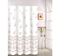 MSV 140113 Rideau de Douche Polyester + Plastique 180 x 200 x 0,1 cm - 12 anneaux inclus