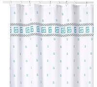 MSV 140116 Rideau de Douche Polyester + Plastique 180 x 200 x 0,1 cm - 12 anneaux inclus