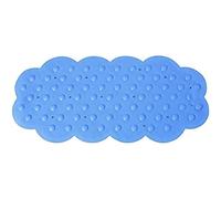 MSV 140193 Tapis Fond de Bain Caoutchouc + Carbonate de Calcium Bleu 92 x 44 x 0,1 cm