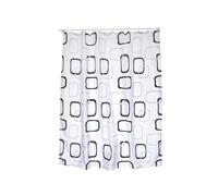 MSV 140241 Anneaux Rideau de Douche Polyester Noir/Bleu 30 x 20 x 15 cm