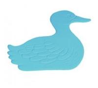 MSV 140313 Lot de 5 Antidérapants Caoutchouc + Carbonate de Calcium Canard Bleu 14 x 13,5 x 0,1 cm