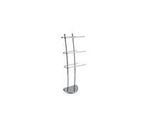 Msv 140384 porte-serviettes sur pied métal chromé 30 x 18,5 x 104 cm