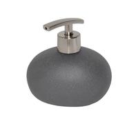 MSV 140751 Bali Distributeur de Savon Céramique Abs/Grès Gris Foncé 12,5 x 8,5 x 13 cm